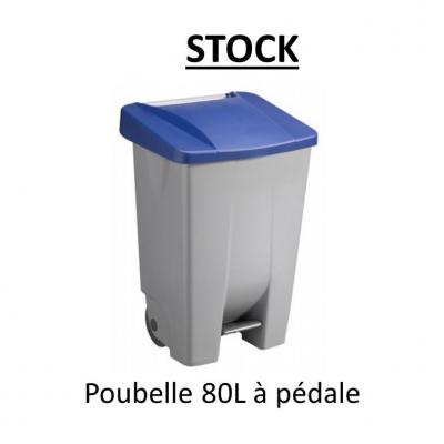 POUBELLE 80LT À PÉDALE